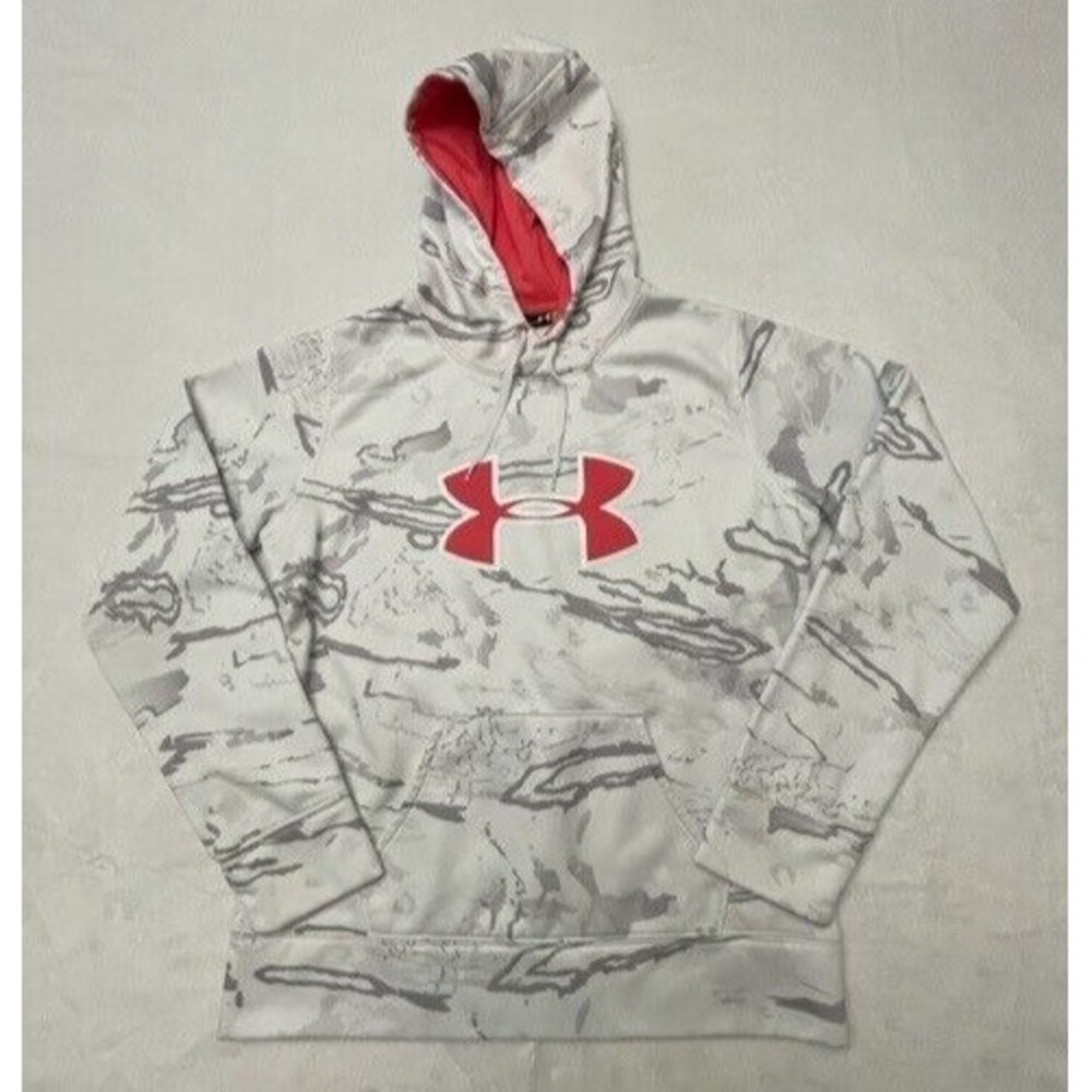 Under Armour Cold Gear Hoodie Sweatshirt Snow Camo Womens‎ M